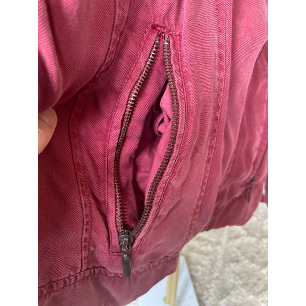 Max Jeans Zip Moto Jacket Pockets Autumn Fall Winter City Streetwear Boho Travel - Picture 5 of 12
